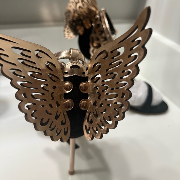 Sophia Webster Sleek black suede sandal with rose gold ankle strap - Picture 7 of 9